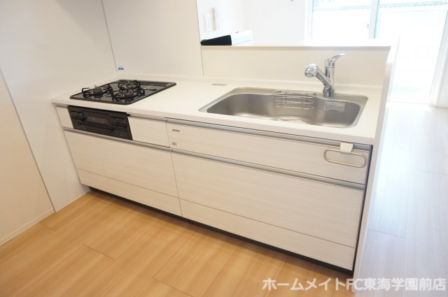 熊本市中央区帯山４丁目のアパートのキッチン
