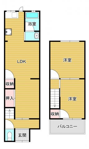 西板持町８丁目戸建ての間取り