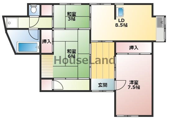名手市場戸建の間取り