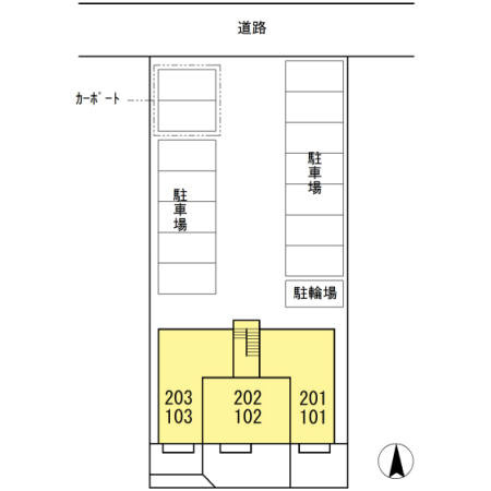 アズールの区画図