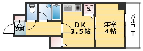 ライオンズマンション五条大宮第2の間取り