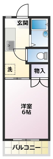 【間取り】 | サンコーポ山田　C | 使いやすい間取りです。