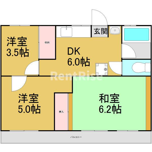 コーポ伊谷の間取り