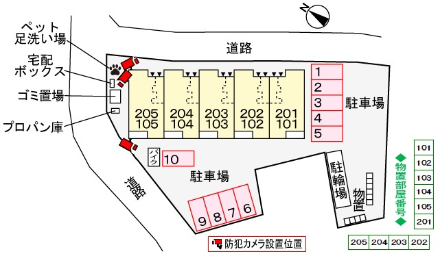 ククナの区画図