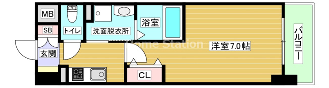 【間取り】 | ジュネーゼみなと弁天町
