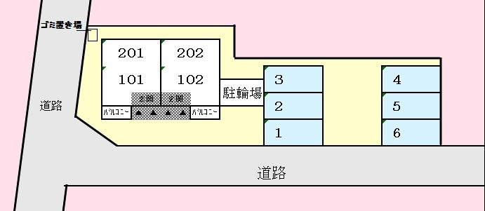 一宮市森本２丁目のアパートの駐車場|駐車場