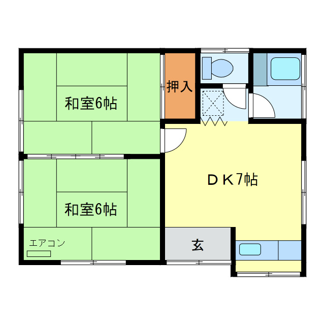 田部田方貸家の間取り