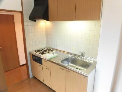 ベラジオ烏丸御池のキッチン|2口ガスキッチン