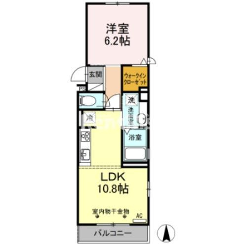 Ｌａ ｃａｓａ ｍｉａ ｋｏｎｏｍｉｙａの間取り