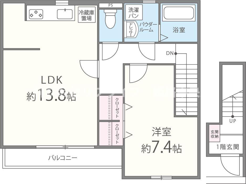 ルーチェの間取り|広々ＬＤＫ