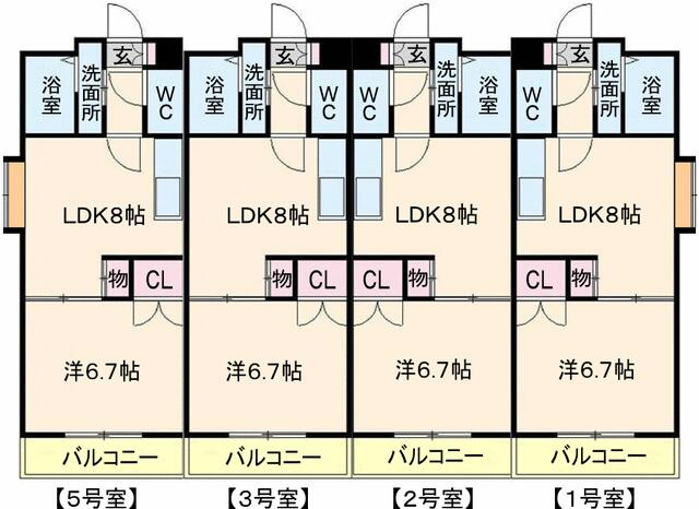 プラムハウスの間取り|プラムハウス（1LDK）　間取り