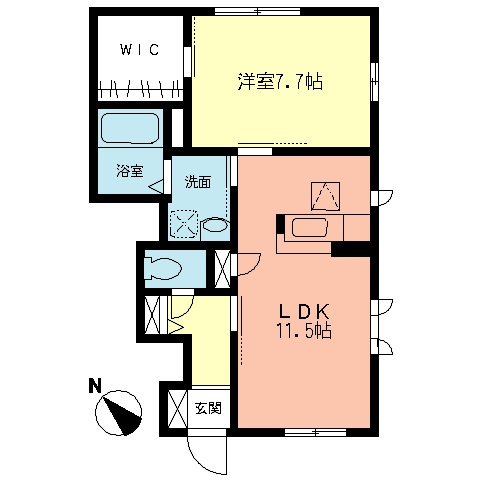 アクタス湘南Ⅰの間取り