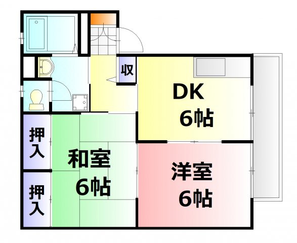 【間取り】 | グリーンビレッジⅢ番館