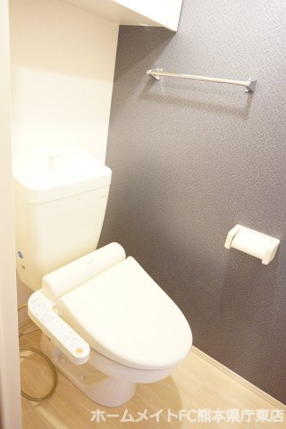熊本市東区保田窪３丁目のアパートのトイレ