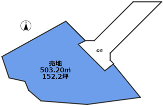 【土地図】 | 芳士　売地（調整区域）