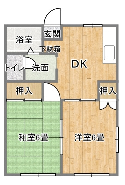 エステ東田の間取り
