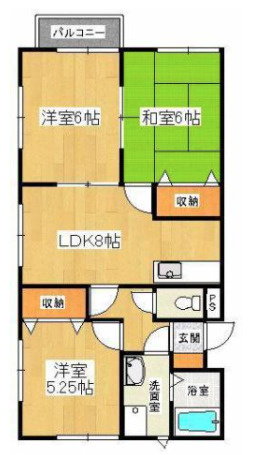 トロイメライIの間取り