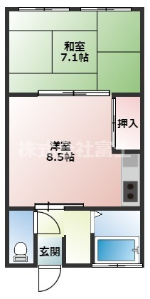 山本アパートの間取り