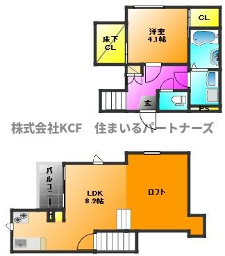 CB西久留米ラヴィドゥースの間取り