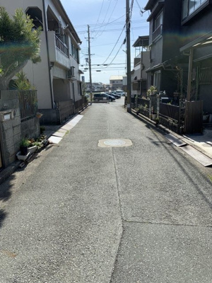 【前面道路含む現地写真】 | 加古川市尾上町口里売り土地 | 前面道路