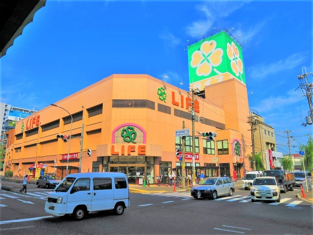 セジュールオッツ高井田の周辺|ライフ高井田店(スーパー)まで752m