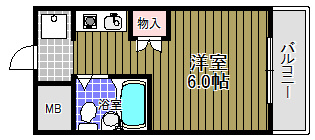 ベルネージュ峯尾の間取り