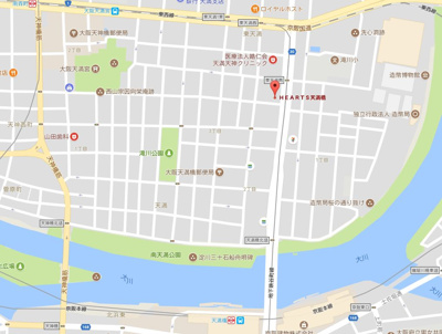 【地図】 | ハーツ天満橋