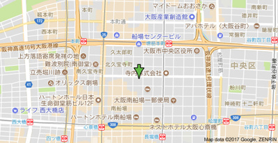 【地図】 | クラウンハイム北心斎橋フラワーコート