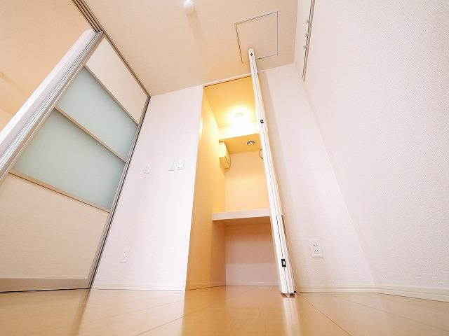 レジデンス天理　弐番館の収納|たっぷりとした収納スペースです