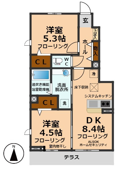 【間取り】 | クレール松ノ木