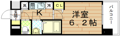プレサンス京都鴨川の間取り