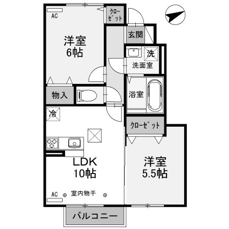 【間取り】 | プレシャス藤岡B