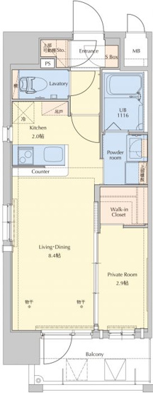 【間取り】 | ネストピア博多駅前Ⅲ