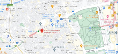 【地図】 | パレステュディオ新宿パークサイド