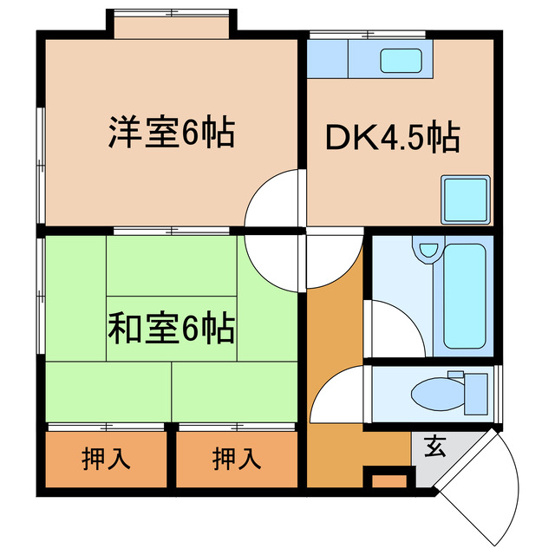 【間取り】 | ホワイトハイツ