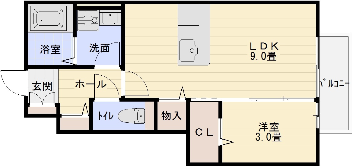 ガアデンホームズ曙の間取り