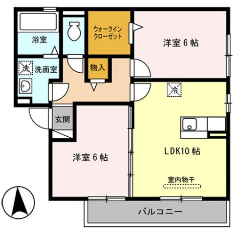 セジュール輪の間取り