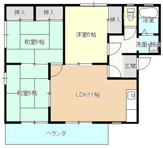 【間取り】 | フレグランスコサコ