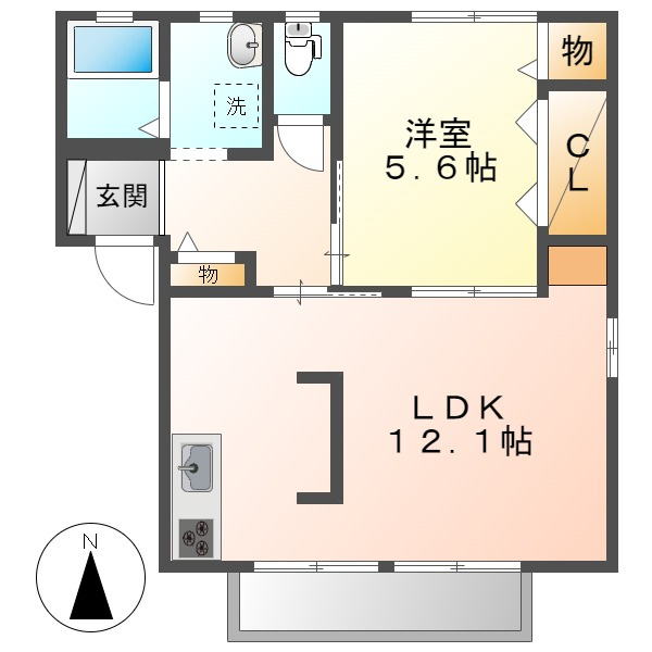 ジョワイユーマーサＢの間取り