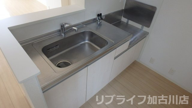エコハイム　B棟のキッチン|写真はA棟202