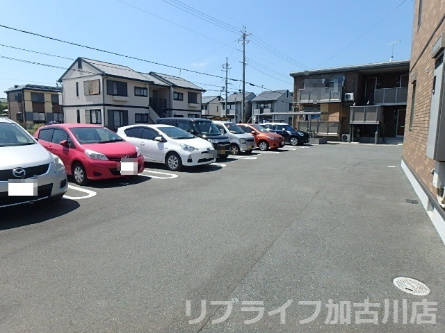 エコハイム　B棟の駐車場