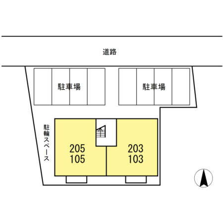 カピオン門間Ⅱの駐車場