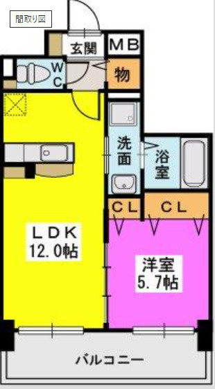プレジデント正弥久留米駅前の間取り