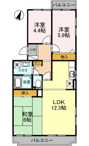 【間取り】 | オースター6番館