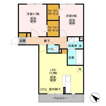 【間取り】 | ベイサイドテラス　ANNEX　B