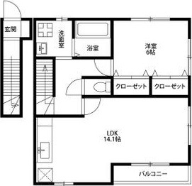 アンプルール リーブル PapillonA　　刈谷市近郊の賃貸はクラスホーム刈谷店の間取り