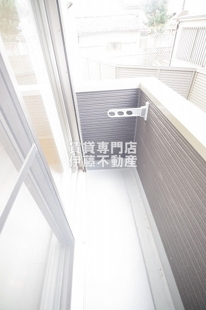 グリーンレイク中小田井のバルコニー