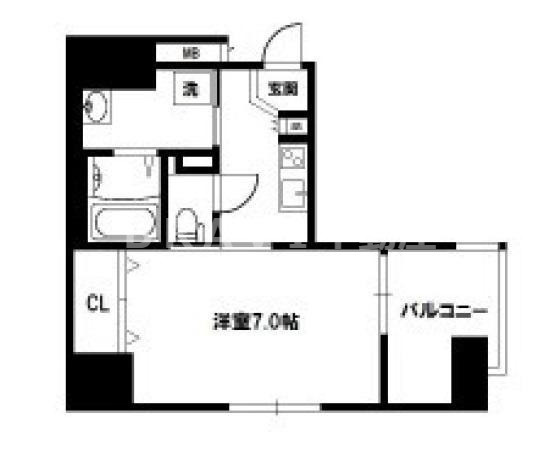 レジデンス心斎橋 BRAVI不動産の間取り|【レジデンス心斎橋】間取り