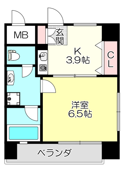 【間取り】 | ミフネセントラルベア荒本