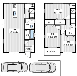【間取り】 | 大阪狭山市茱萸木3丁目戸建て